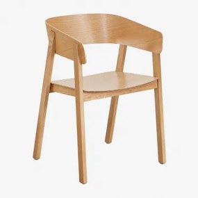 Pacote de 4 cadeiras de jantar de madeira Olsen Madeira Natural - Sklum
