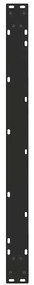 Pernas para mesa de jantar em V, 2 peças, pretas, 100x(72-73,3) cm, aç