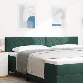 vidaXL Cabeceira LED Verde Escura Conjunto de 2 Verde Escuro