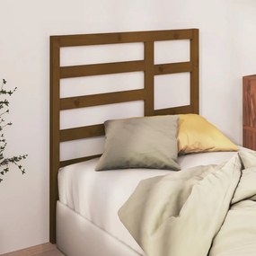 Cabeceira de cama 81x4x104 cm pinho maciço castanho mel