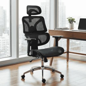 Cadeira de escritório Deshler preta