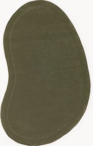 Tapete de lã artesanal com forma orgânica Kadey