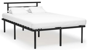 Estrutura de cama 120x200 cm metal preto