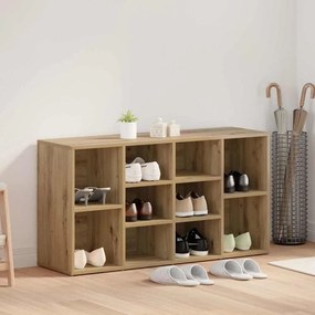 vidaXL Banco para Sapatos Carvalho Artesanal 103 x 30 x 54,5 cm