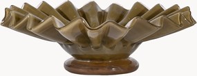 Taça decorativa de vidro artesanal Lori