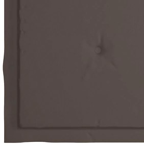 Cadeiras de jardim c/ almofadões 2 pcs teca maciça