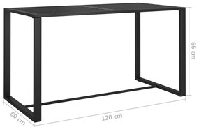 6 pcs conjunto lounge jardim com almofadões alumínio antracite