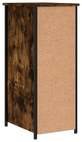 Mesas de cabeceira 2 pcs derivados de madeira carvalho fumado