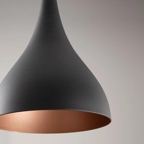 Chandelier Berceste – Preto – 22 cm x 122 cm
