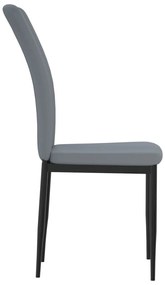 Cadeiras de jantar 4 pcs veludo cinzento-claro