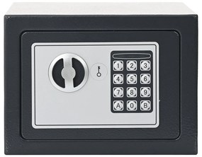 Cofre Digital Electrónico Cinza Escuro 23x17x17 cm Aço