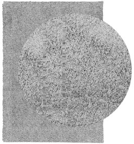 Tapete shaggy de pelo alto PAMPLONA 200x280 cm cinzento