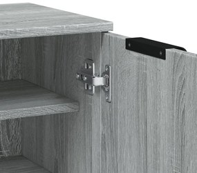 Sapateira 59x35x100 cm derivados de madeira sonoma cinza