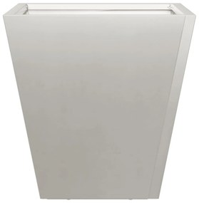 Vaso/floreira de jardim 2 pcs 30x30x30 cm aço inoxidável