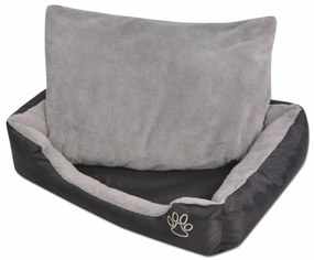 Cama para cães com almofada acolchoada tamanho XL preto