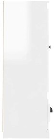 Aparador alto 36x35,5x103,5 cm deriv. madeira branco brilhante