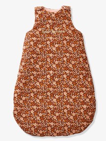 Saco de bebé sem mangas, Bebé Boémio castanho medio estampado