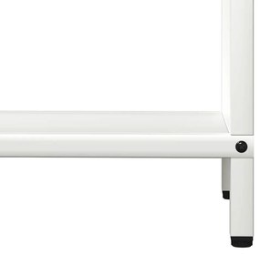 Suporte para lenha 60x25x60 cm aço laminado a frio branco