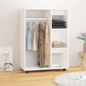 vidaXL Roupeiro 80x40x110 cm derivados madeira branco