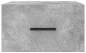 Mesa cabeceira montagem na parede 35x35x20 cm cinzento cimento