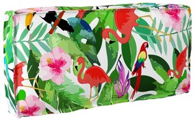 vidaXL Almofada de Palete para Encosto Tropical Jungle 80x40x12 cm Tecido Oxford