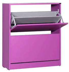 Sapateira "Pure" com 2 Divisórias - 73 x 84 x 26 cm - Roxo - Design Mo