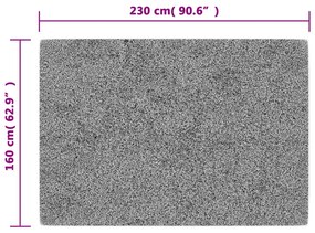 Tapete lavável antiderrapante 160x230 cm multicor