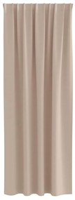 Cortinas 2 pcs Cinzento-acastanhado 245 x 140 cm Poliéster