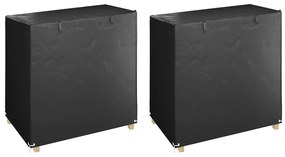 Capas p/ banco baloiço 2 pcs 8 ilhós 125x90x135/165 polietileno