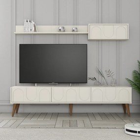 Unidade TV Lyon – Creme e Nogueira – 180 cm