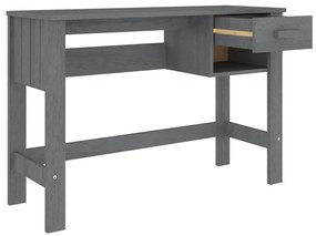 Secretária HAMAR 110x40x75 cm pinho maciço cinza-escuro