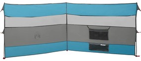 Corta-vento de campismo 340x130 cm impermeável azul