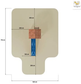 Parque infantil Crianças Exterior CAROL1 com Escorrega, parede escalada, escada com degraus metálicos, pegas e protecções