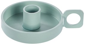 Conjunto de 2 castiçais em metal verde menta ø 9 cm CHORIO Beliani