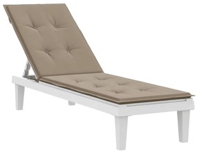 Almofadão cadeira de terraço (75+105)x50x4 cm cinza-acastanhado