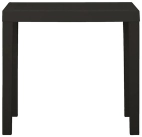 Mesa de jardim 79x65x72 cm plástico antracite