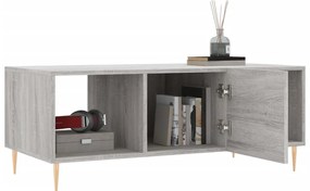 Mesa de centro 102x50x40cm derivados de madeira cinzento sonoma