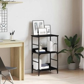 vidaXL Estante Carvalho preto 50x33x188.5cm Madeira Laminada