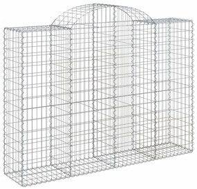 Cestos gabião arqueados 7pcs 200x50x140/160cm ferro galvanizado