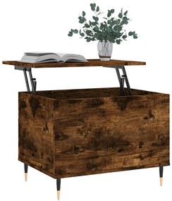 Mesa de centro 60x44,5x45 cm derivados madeira carvalho fumado