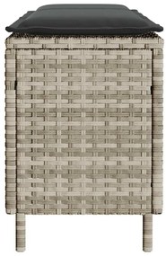 Banco de jardim com almofadão 110x30x40,5 cm vime PE