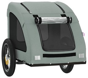 Reboque bicicleta animais tecido oxford/ferro cinzento