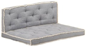 3068545 vidaXL 2 pcs conjunto almofadões para sofá de paletes antracite