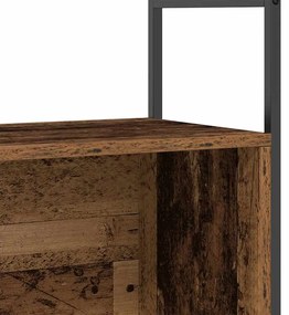 Estante de Livros vidaXL Carvalho Fumado 80x30x78,5 cm Madeira de Enge