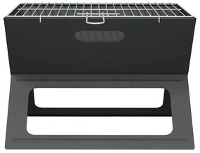 Churrasqueira BBQ - Dobrável, Preta, 46x30x31 cm, em Aço