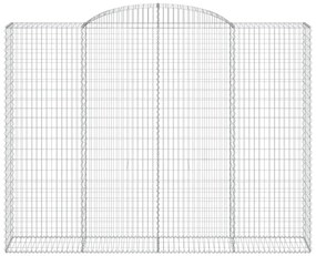 Cestos gabião arqueados 5pcs 300x50x220/240cm ferro galvanizado