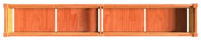 Vasos/floreiras de jardim 2 pcs pinho maciço castanho cera