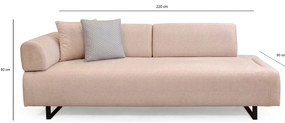 Sofá-cama de 3 Lugares Infinity – Bege – 220x90x80 cm