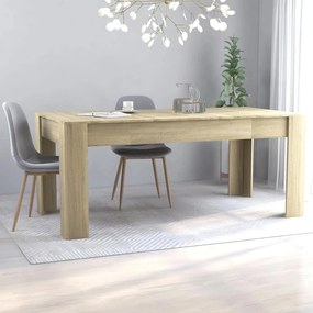 vidaXL Mesa de jantar 180x90x76 cm contraplacado carvalho sonoma