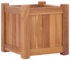 vidaXL Vaso/floreira 30x30x30 cm madeira de teca maciça